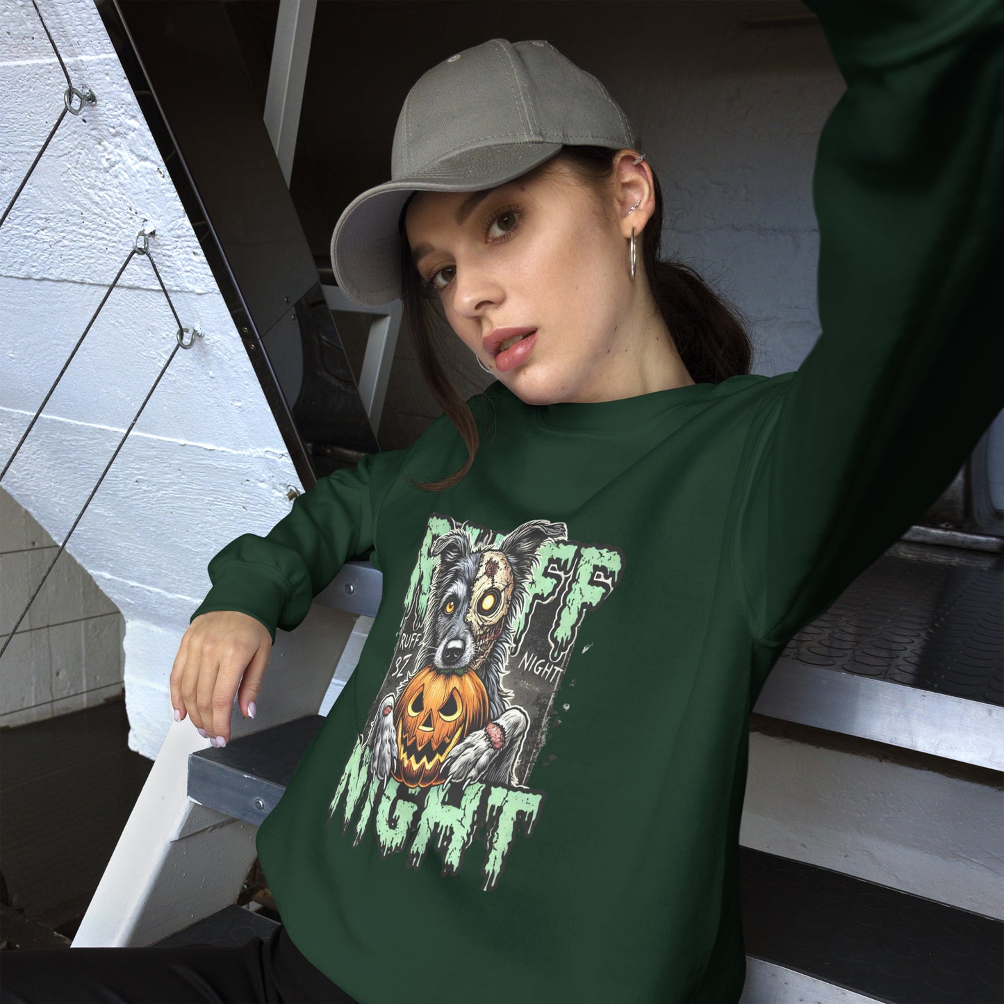 Unisex Sweatshirt Ruff Night