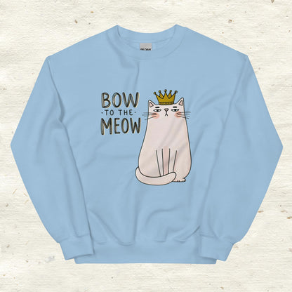 Unisex Sweatshirt Bow to the Meow