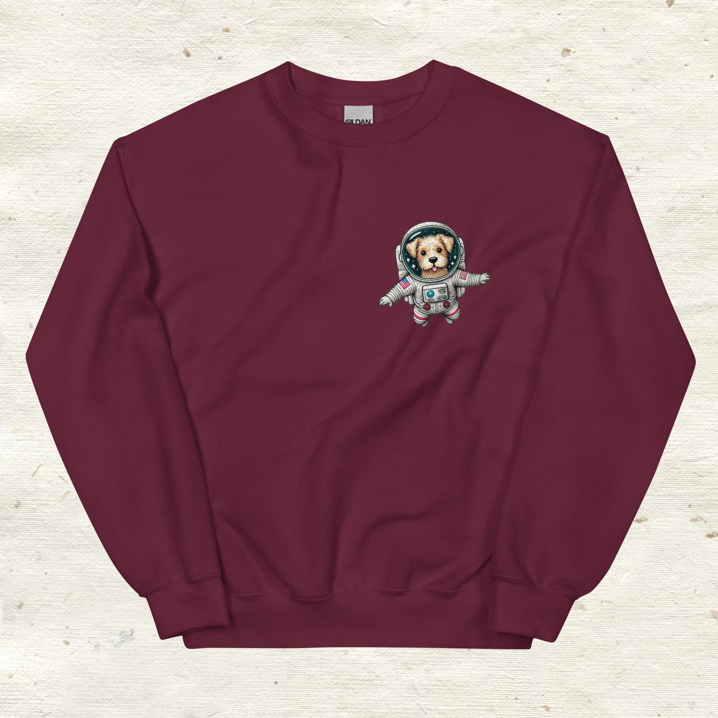 Unisex Sweatshirt Astronaut Dog