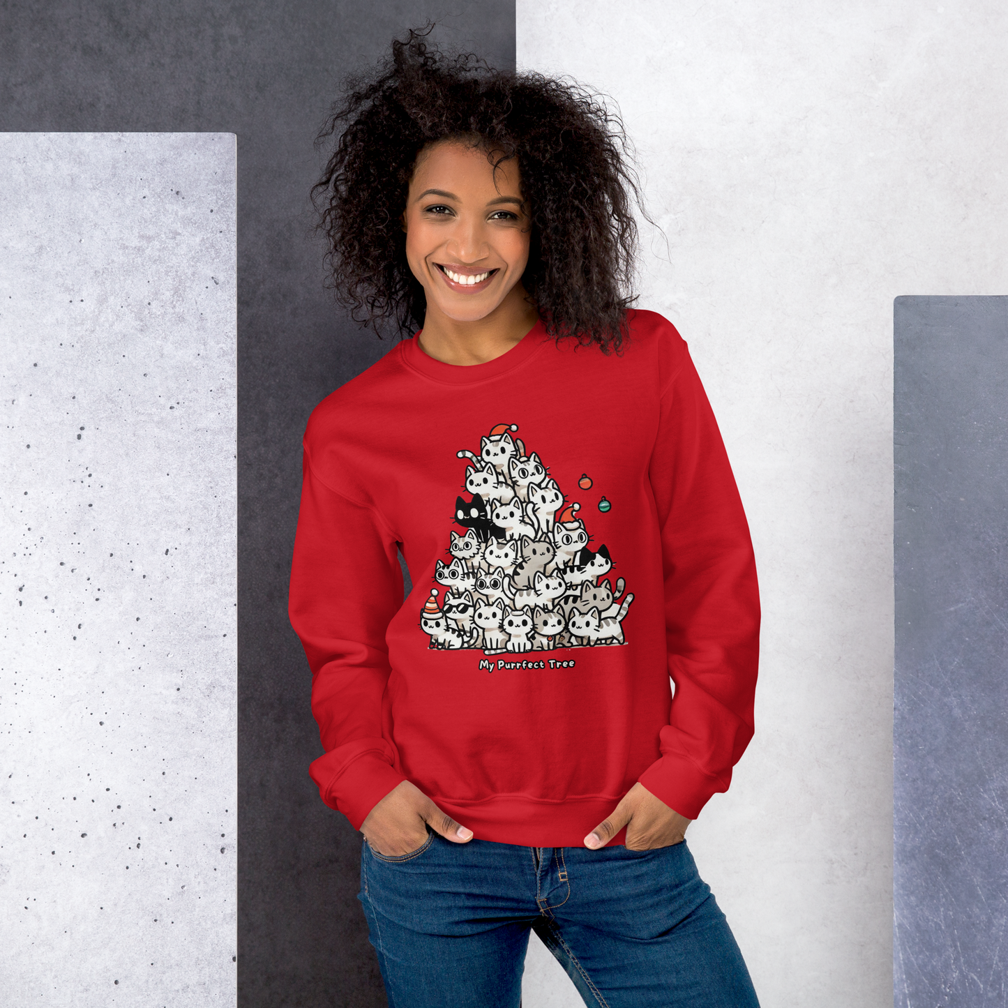 Unisex Sweatshirt Purrfect Tree