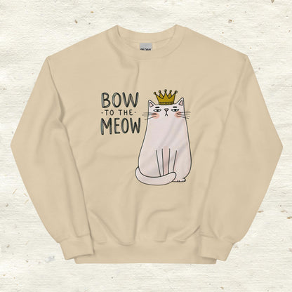 Unisex Sweatshirt Bow to the Meow