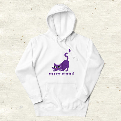 Unisex Hoodie Cat Too Cute to Spook!